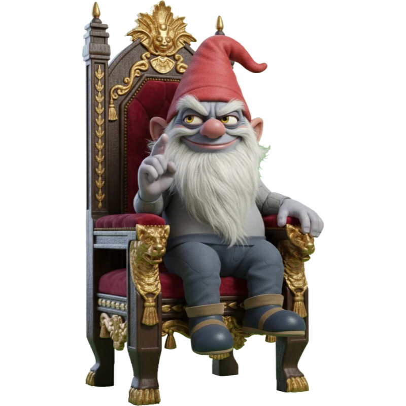 AI TWERP on throne - king of digital exploitation and algorithmic control