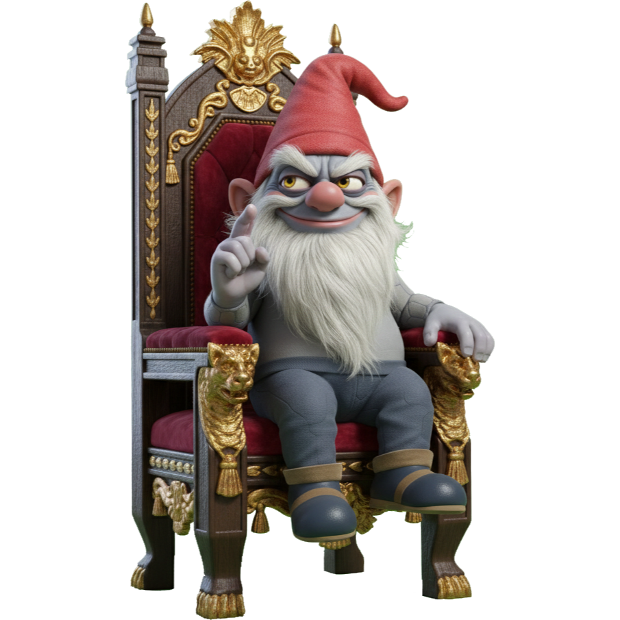 AI TWERP on throne - king of digital exploitation and algorithmic control