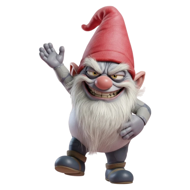 AI TWERP character walking - a satirical representation of artificial intelligence