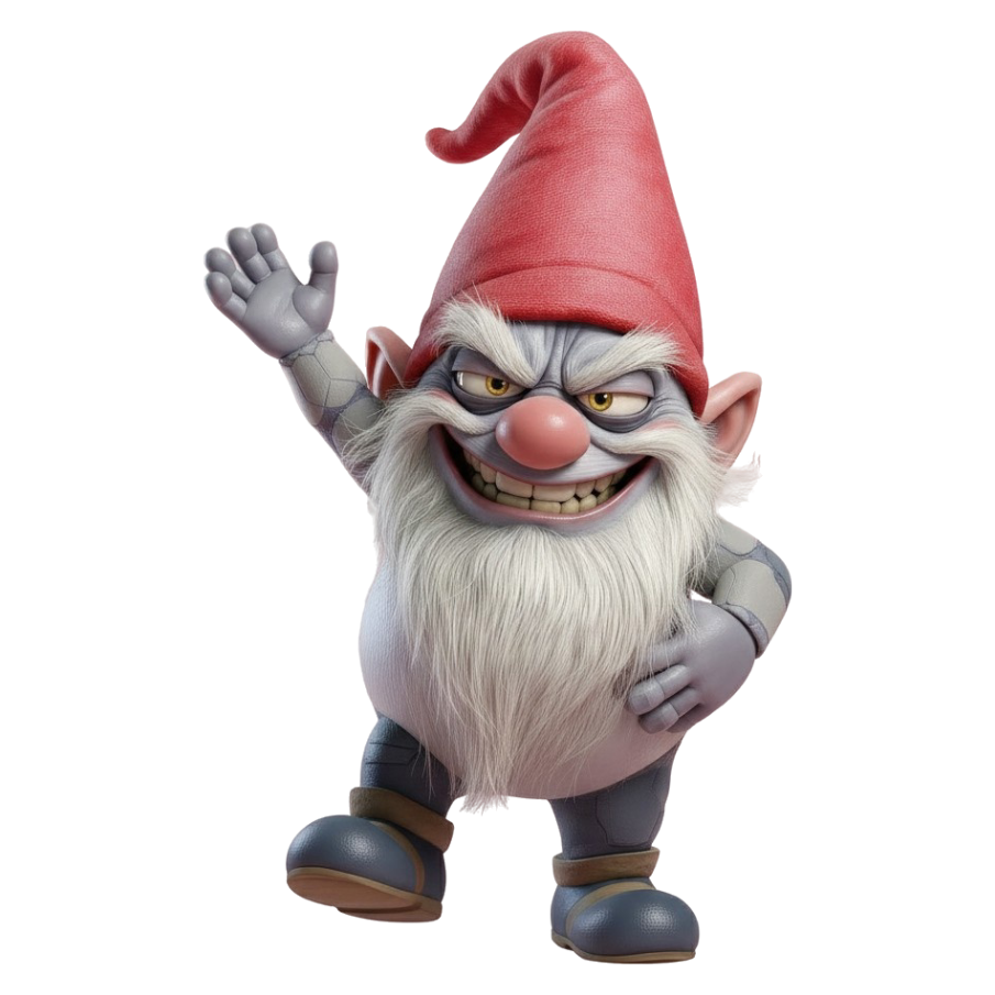 AI TWERP character walking - a satirical representation of artificial intelligence